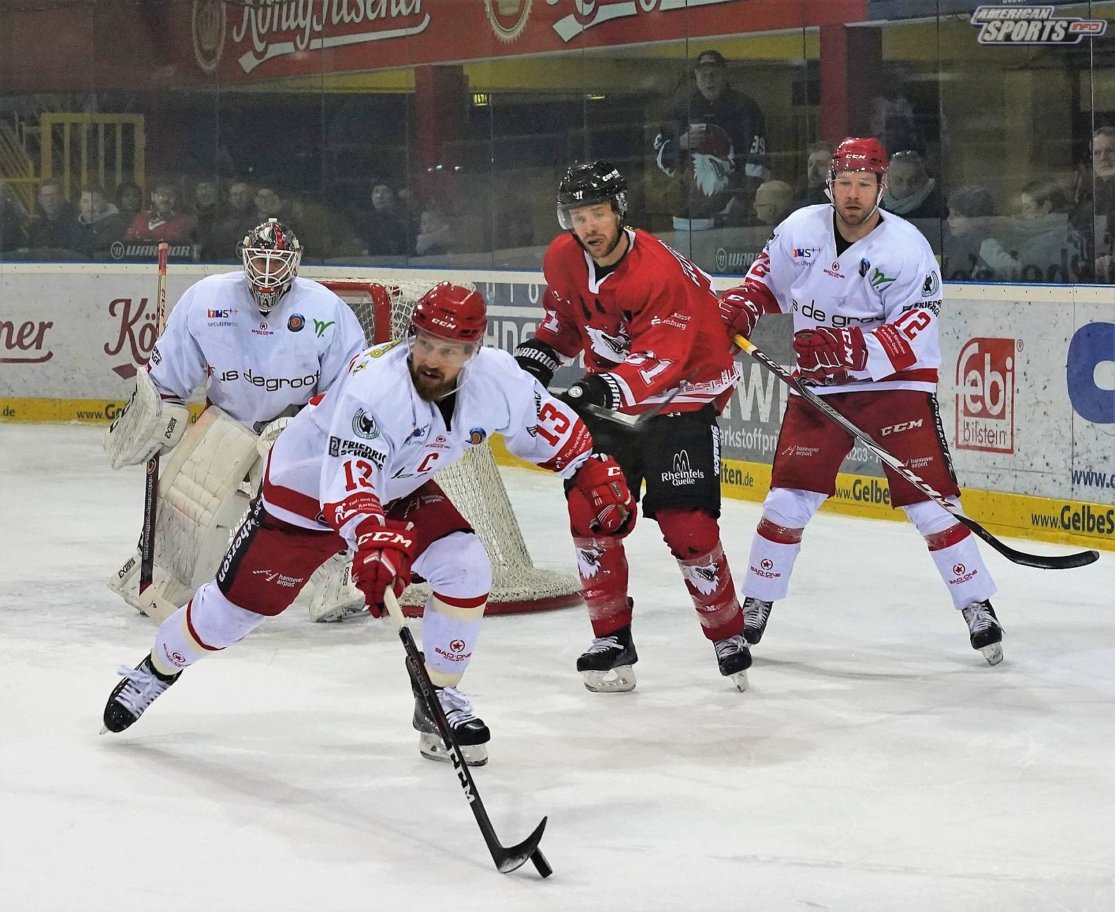 Oberliga Eishockey: Füchse Duisburg vs Hannover Scorpions 1:3 26.12.2018