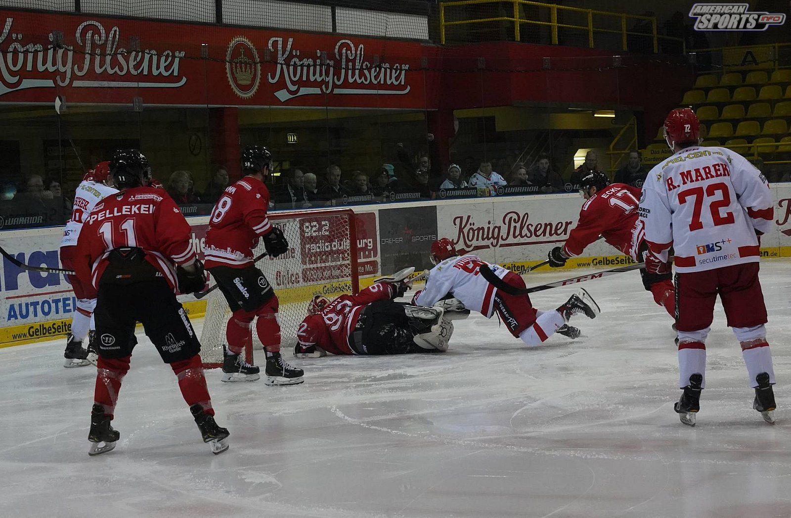 Oberliga Eishockey: Füchse Duisburg vs Hannover Scorpions 1:3 26.12.2018