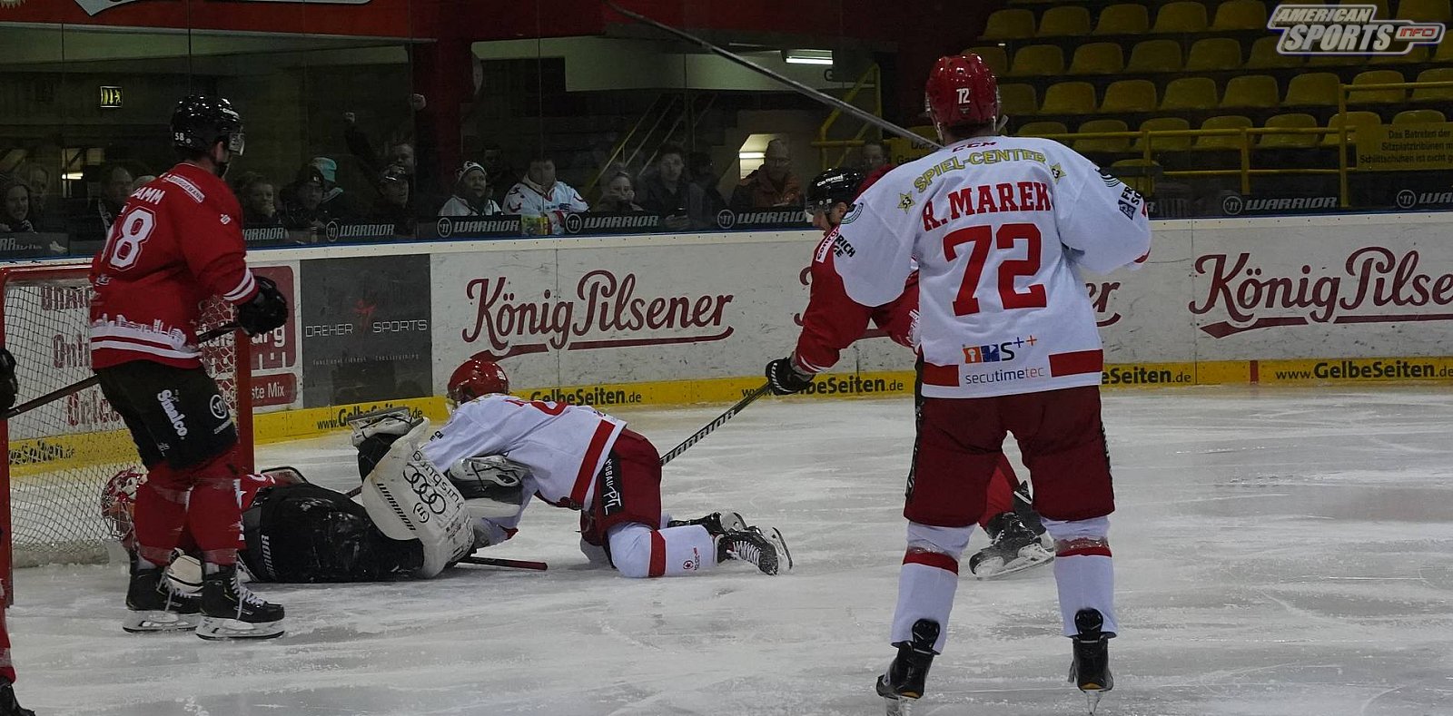 Oberliga Eishockey: Füchse Duisburg vs Hannover Scorpions 1:3 26.12.2018