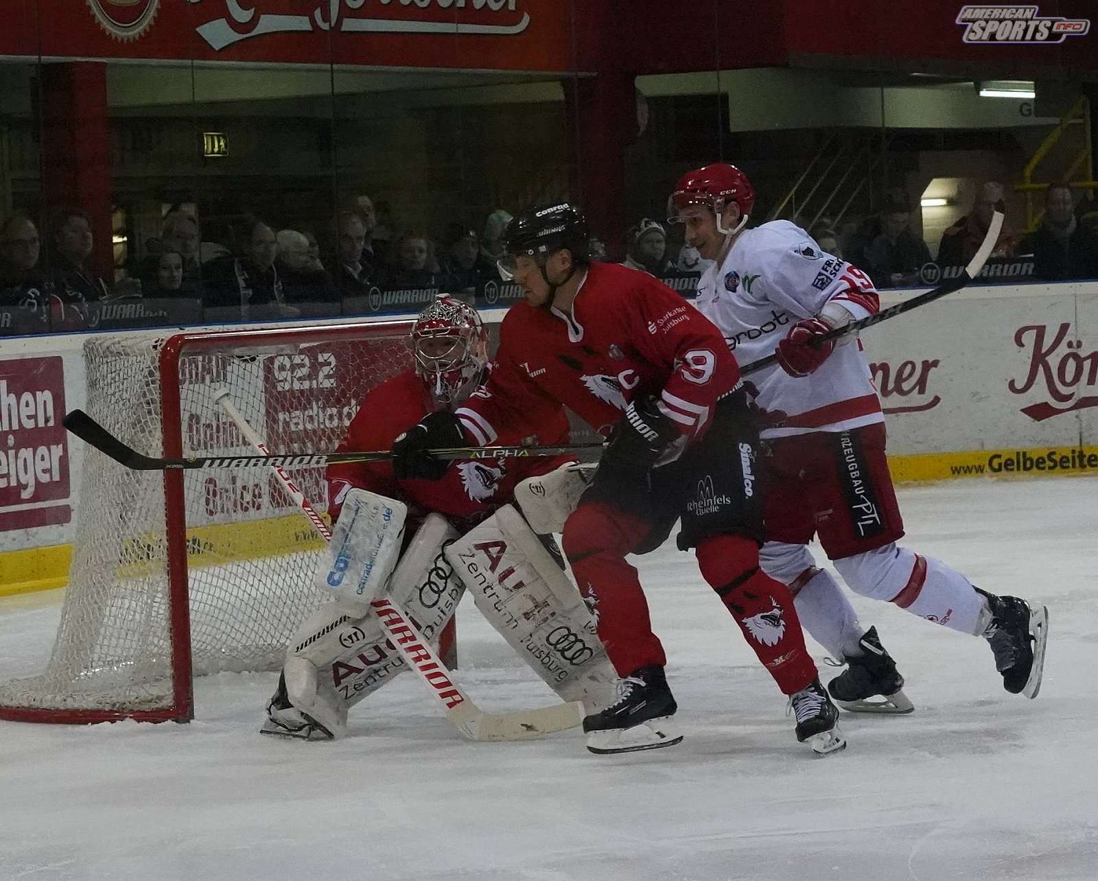 Oberliga Eishockey: Füchse Duisburg vs Hannover Scorpions 1:3 26.12.2018