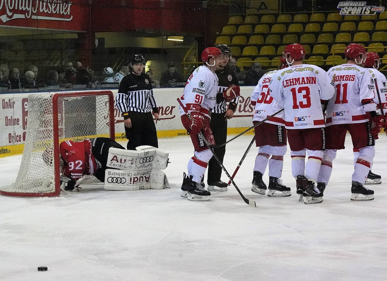 Oberliga Eishockey: Füchse Duisburg vs Hannover Scorpions 1:3 26.12.2018