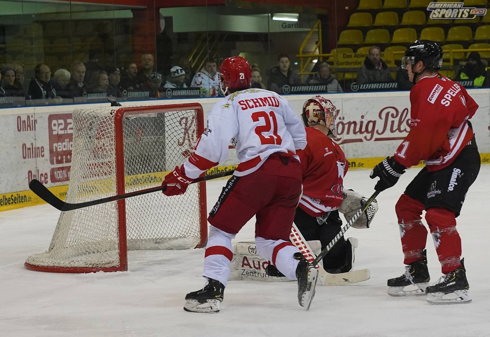 Oberliga Eishockey: Füchse Duisburg vs Hannover Scorpions 1:3 26.12.2018