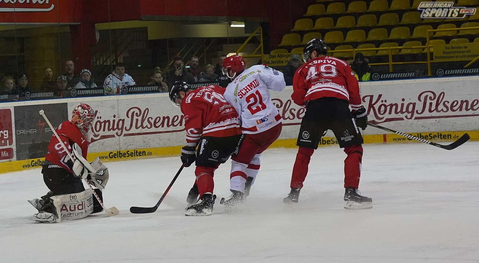 Oberliga Eishockey: Füchse Duisburg vs Hannover Scorpions 1:3 26.12.2018