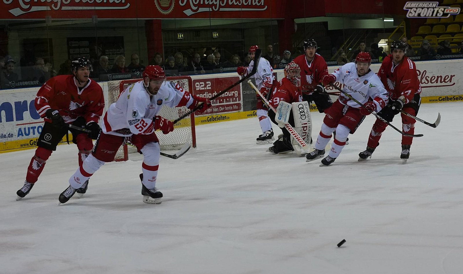 Oberliga Eishockey: Füchse Duisburg vs Hannover Scorpions 1:3 26.12.2018