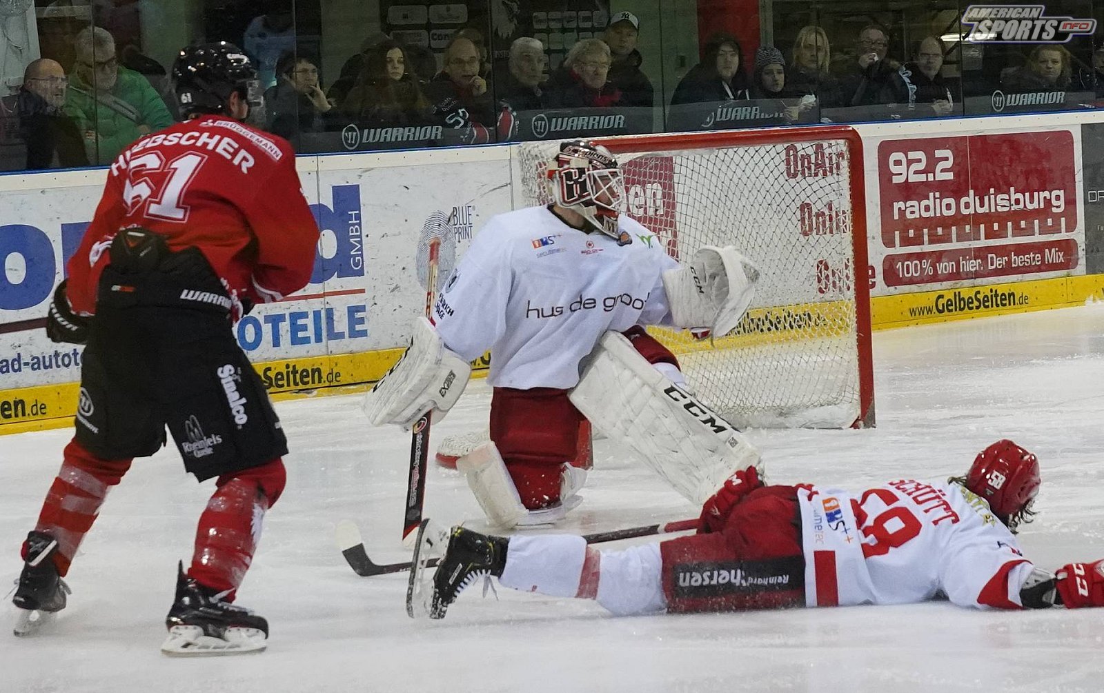 Oberliga Eishockey: Füchse Duisburg vs Hannover Scorpions 1:3 26.12.2018