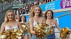 ELF: Die Pyromaniacs Cheerleader beim Spiel Rhein Fire vs Hamburg SeaDevils am 15.06.2025