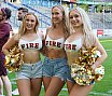 ELF: Die Pyromaniacs Cheerleader beim Spiel Rhein Fire vs Hamburg SeaDevils am 15.06.2025