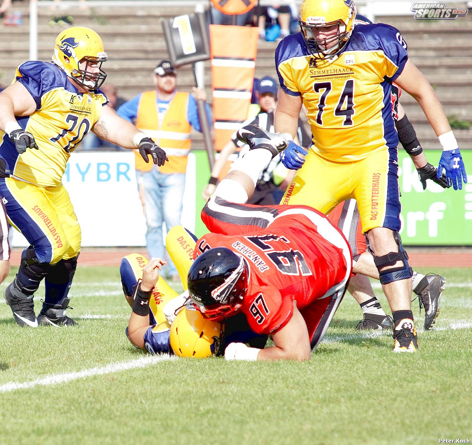 GFL2 Football: Düsseldorf vs Elmshorn 35:14 01.09.2018