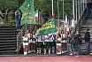 Die Cheerleader beim NRW Derby der Düsseldorf Panther gegen die Cologne Crocodiles am 07.09.2019