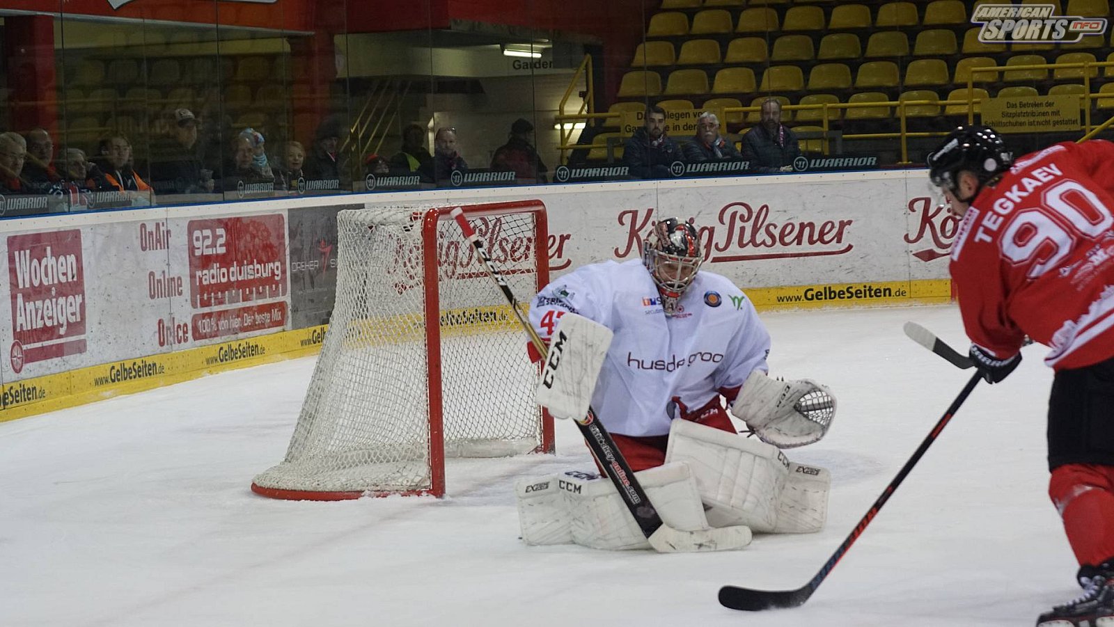 Oberliga Eishockey: Füchse Duisburg vs. Hannover Scorpions 2:5 28.09.2018