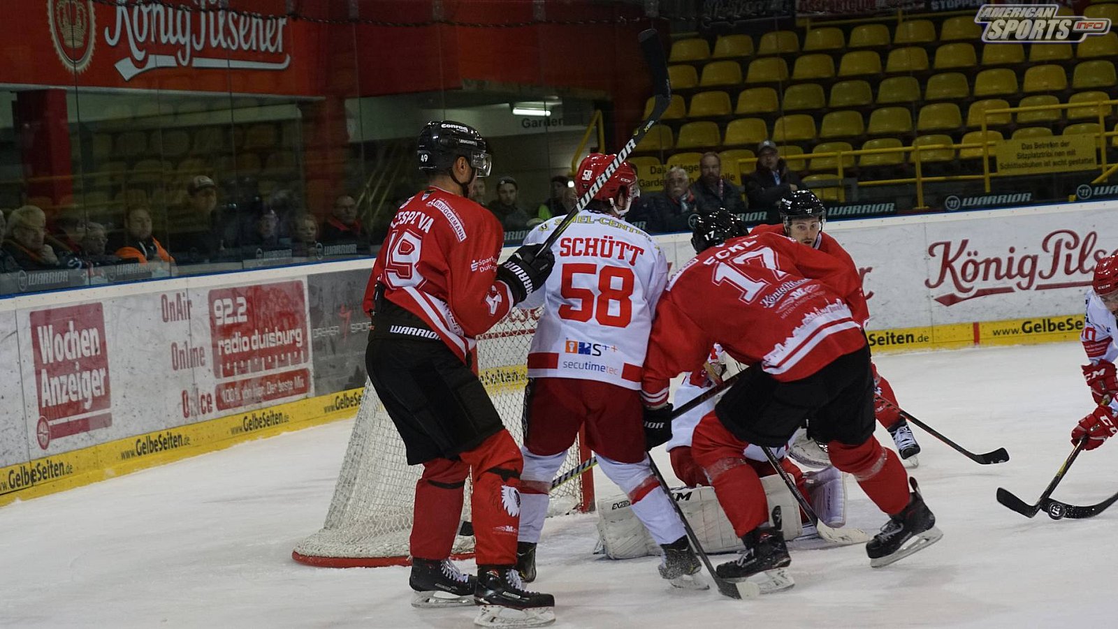 Oberliga Eishockey: Füchse Duisburg vs. Hannover Scorpions 2:5 28.09.2018