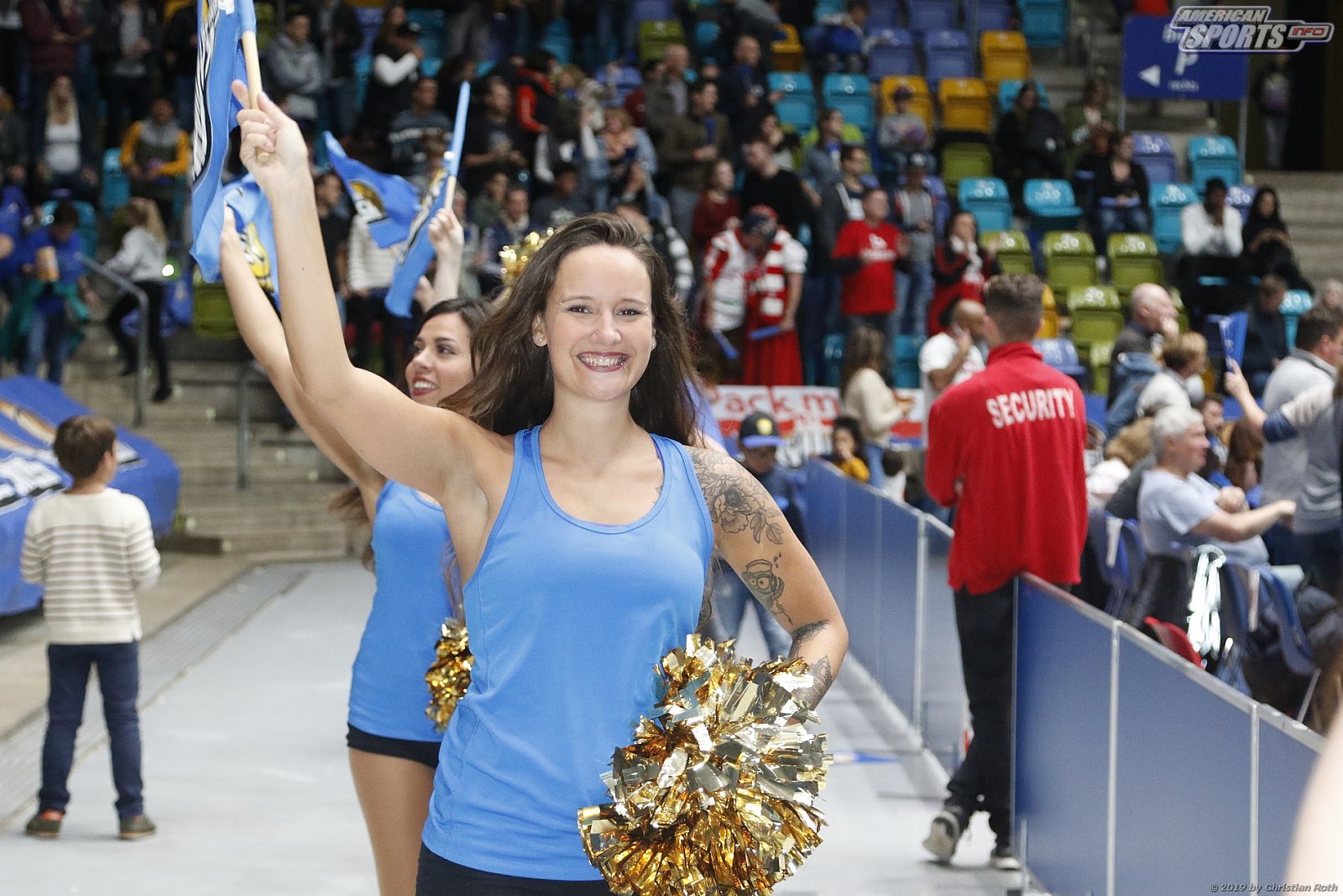Das Skyliners Danceteam beim Heimspiel gegen den FC Bayern München Basketball am 06.10.2019
