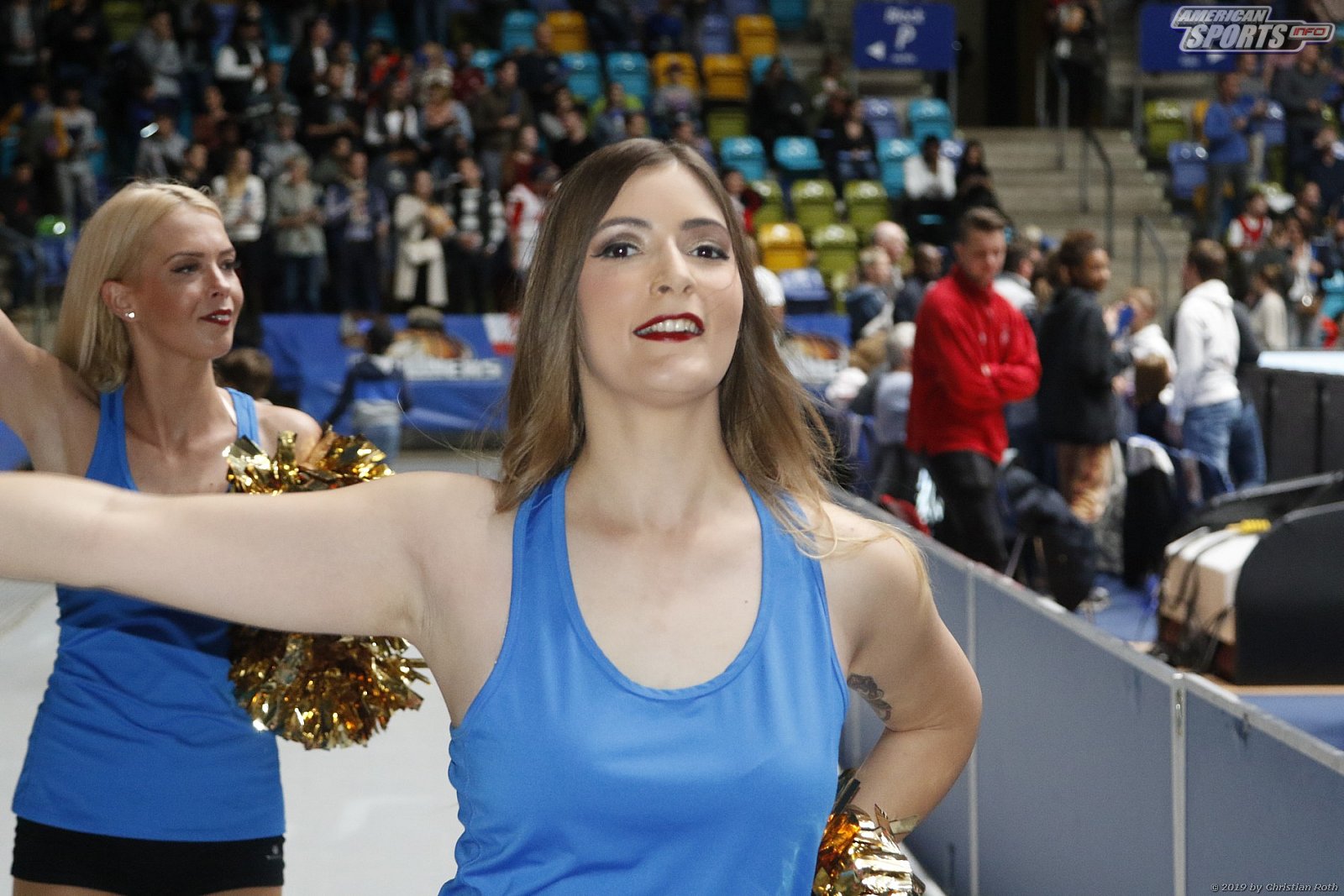 Das Skyliners Danceteam beim Heimspiel gegen den FC Bayern München Basketball am 06.10.2019