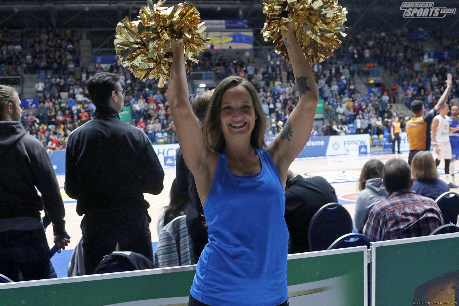 Das Skyliners Danceteam beim Heimspiel gegen den FC Bayern München Basketball am 06.10.2019