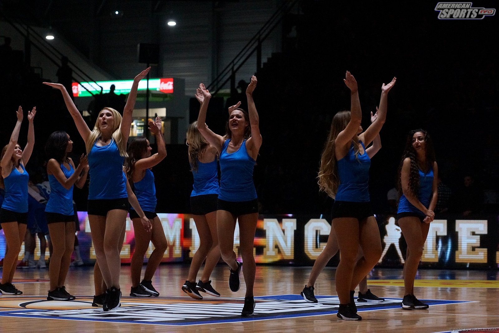 Das Skyliners Danceteam beim Heimspiel gegen den FC Bayern München Basketball am 06.10.2019