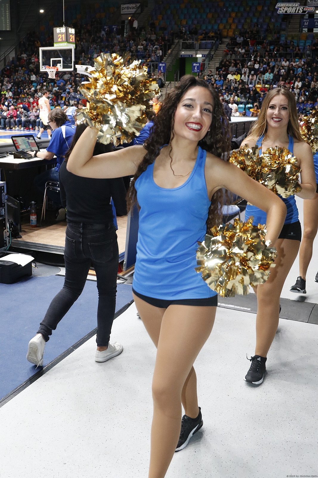 Das Skyliners Danceteam beim Heimspiel gegen den FC Bayern München Basketball am 06.10.2019
