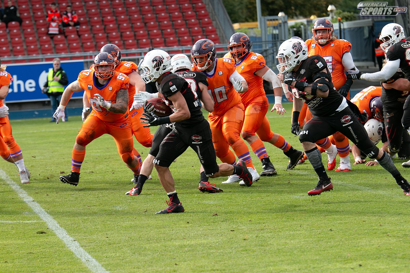 Playoff Halbfinale New Yorker Lions Braunschweig vs. Frankfurt Universe 36:18 29.09.19 (1)