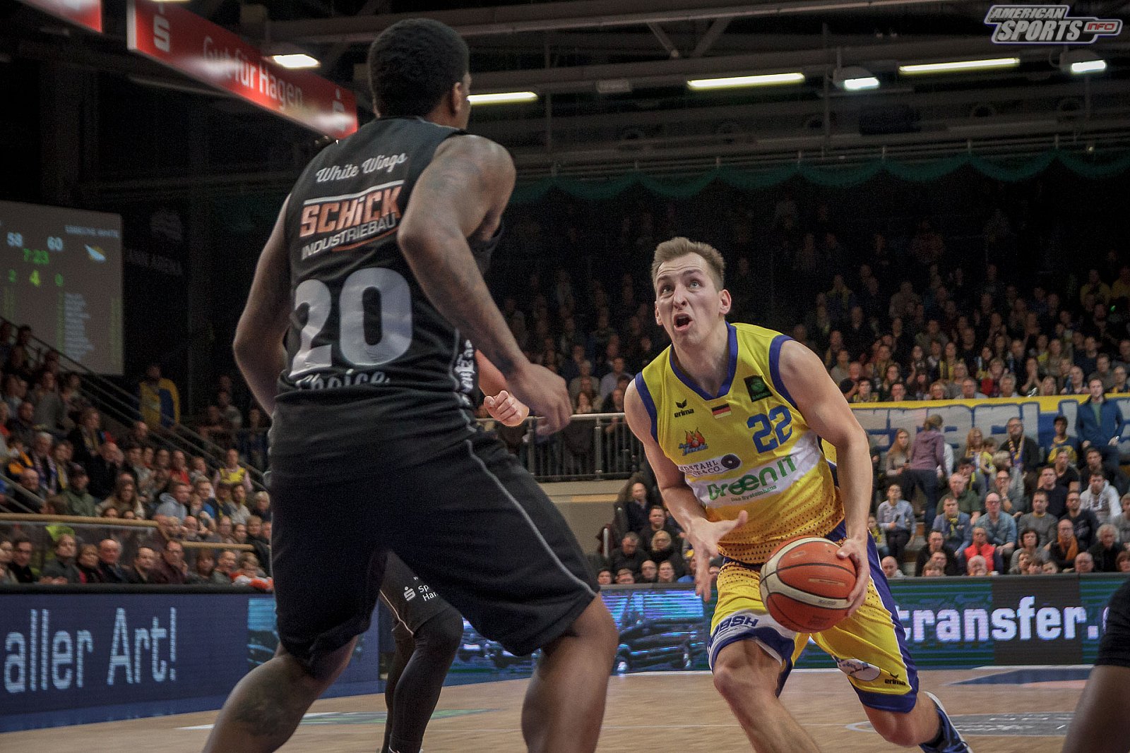 ProA Basketball: Phoenix Hagen vs EBBECKE White Wings hanau 76:82 19.01.2019