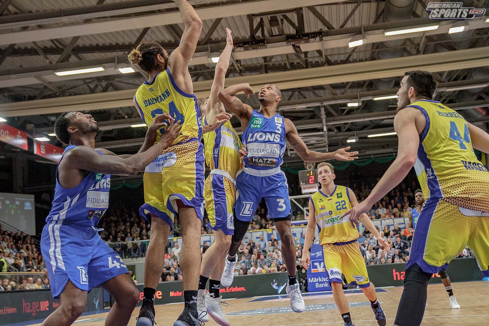 ProA Basketball: Phoenix Hagen vs PS Karlsruhe Lions 87:94 04.11.2018