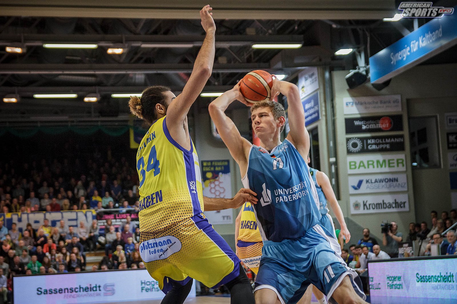 ProA Basketball: Phoenix Hagen vs Uni Baskets Paderborn 83:82 08.12.2018