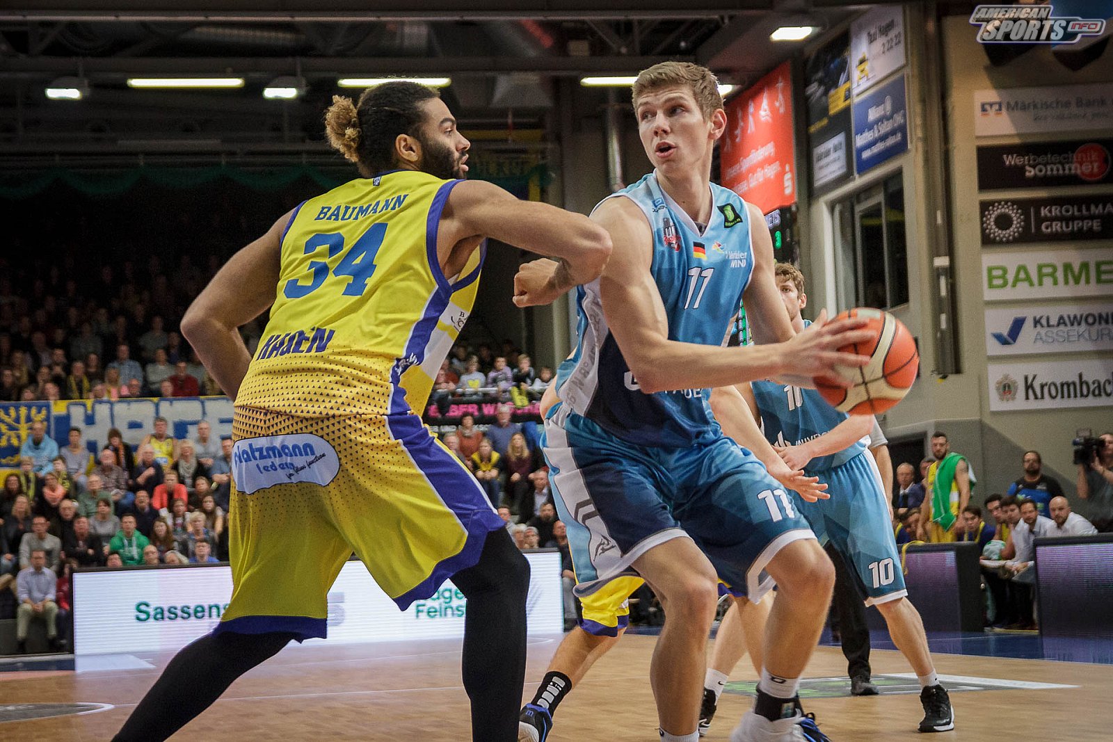 ProA Basketball: Phoenix Hagen vs Uni Baskets Paderborn 83:82 08.12.2018