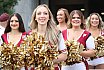 ELF: Die Pyromaniacs Cheerleader beim Heimspiel von Rhein Fire gegen die Hamburg Seadevils am  13.08.2023