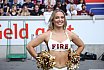 ELF: Die Pyromaniacs Cheerleader beim Heimspiel von Rhein Fire gegen die Hamburg Seadevils am  13.08.2023