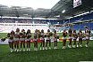 ELF: Die Pyromaniacs Cheerleader beim Heimspiel von Rhein Fire gegen die Hamburg Seadevils am  13.08.2023