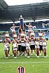 ELF: Die Cheerleader beim Spiel Rhein Fire vs Munich Ravens am 09.07.2023