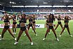 Die Cheerleader beim Spiel Rhein Fire vs Cologne Centurions am 23.07.2023