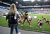 Die Cheerleader beim Spiel Rhein Fire vs Cologne Centurions am 23.07.2023