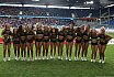 Die Cheerleader beim Spiel Rhein Fire vs Cologne Centurions am 23.07.2023