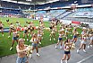 ELF: Die Pyromaniacs Cheerleader beim Spiel Rhein Fire vs Hamburg SeaDevils am 15.06.2025