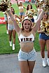 ELF: Die Pyromaniacs Cheerleader beim Spiel Rhein Fire vs Hamburg SeaDevils am 15.06.2025