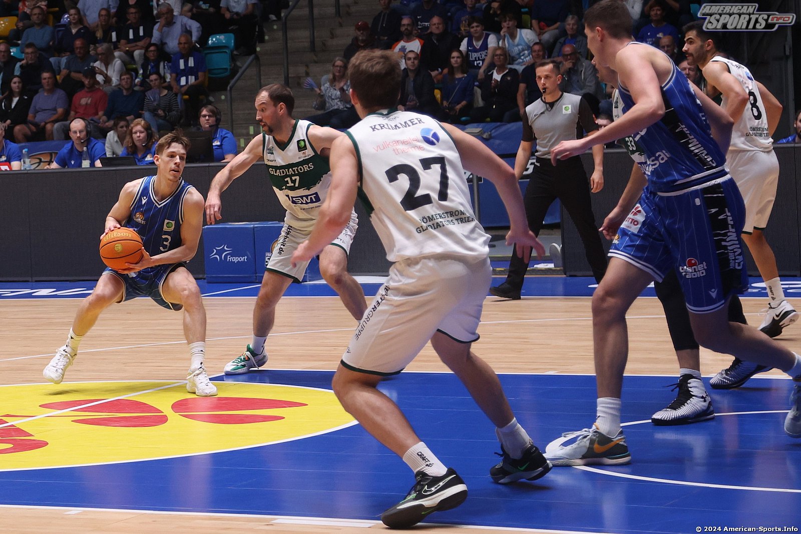 Pro A Playoffs Halbfinale Spiel 4: Fraport Skyliners vs Gladiators Trier 74:73 24.05.2024