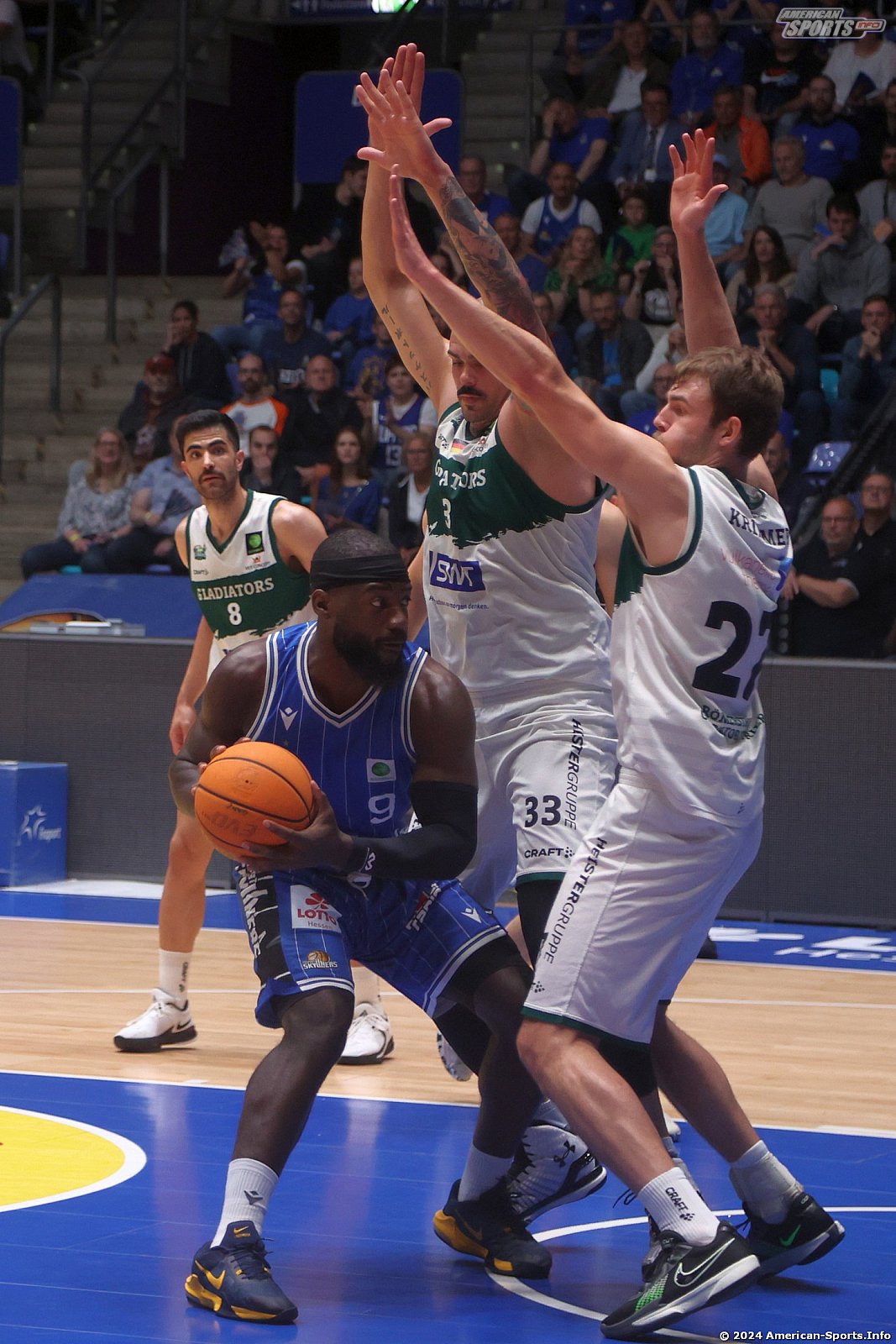 Pro A Playoffs Halbfinale Spiel 4: Fraport Skyliners vs Gladiators Trier 74:73 24.05.2024