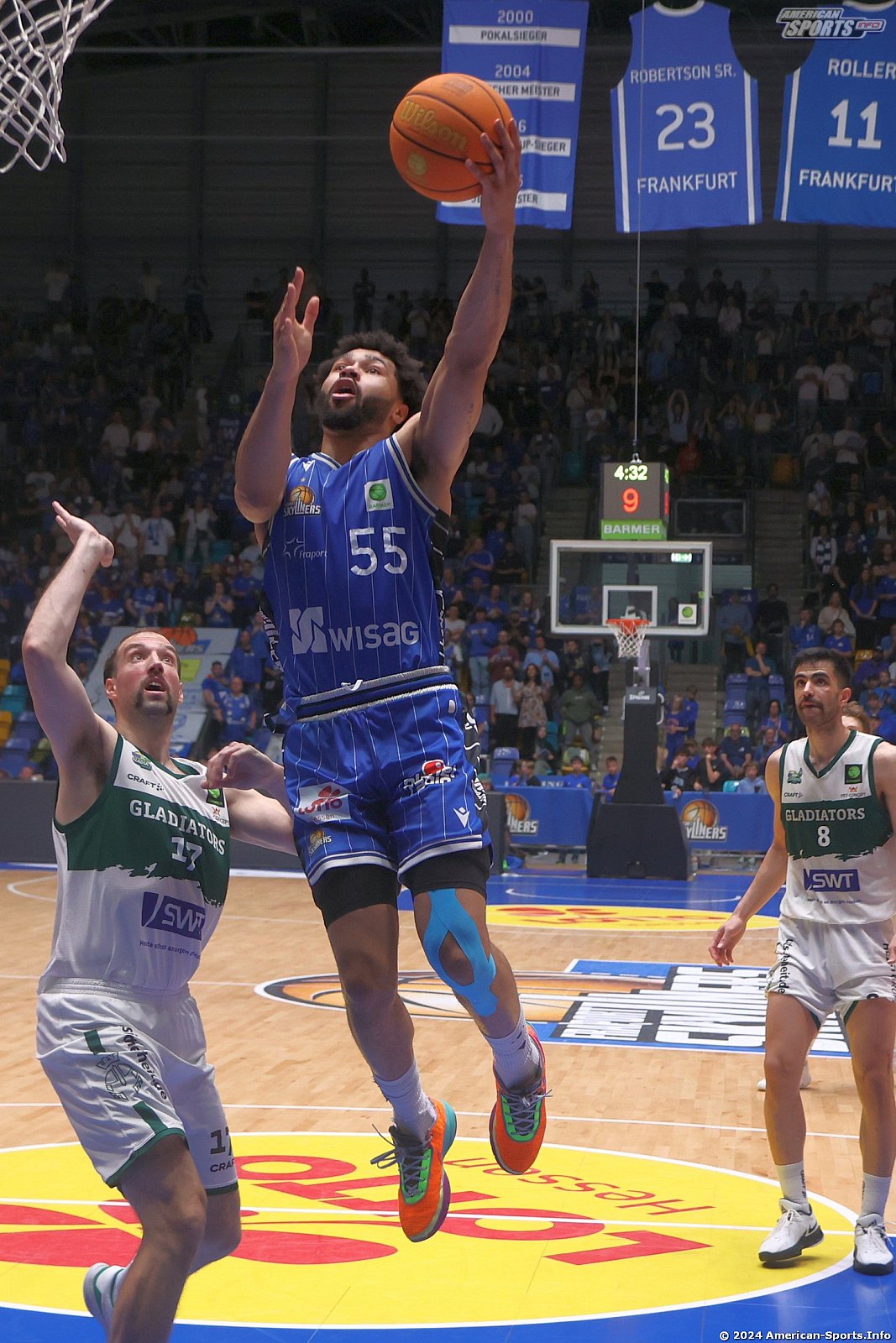 Pro A Playoffs Halbfinale Spiel 4: Fraport Skyliners vs Gladiators Trier 74:73 24.05.2024
