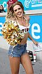 ELF: Die Pyromaniacs Cheerleader beim Spiel Rhein Fire vs Hamburg SeaDevils am 15.06.2025