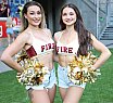 ELF: Die Pyromaniacs Cheerleader beim Spiel Rhein Fire vs Hamburg SeaDevils am 15.06.2025