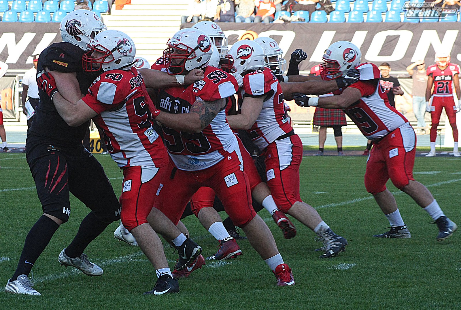 GFL Playoff Viertelfinale NewYorker Lions Braunschweig vs. Stuttgart Scorpions 70:3 21.09.19