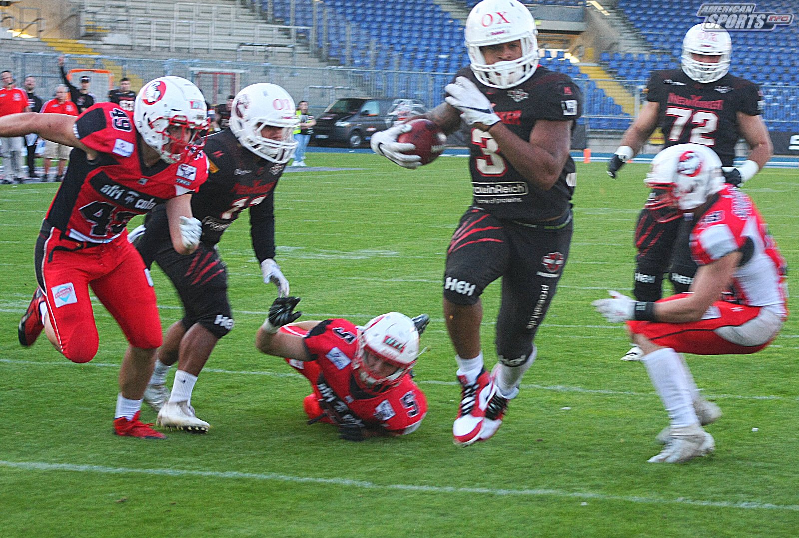 GFL Playoff Viertelfinale NewYorker Lions Braunschweig vs. Stuttgart Scorpions 70:3 21.09.19