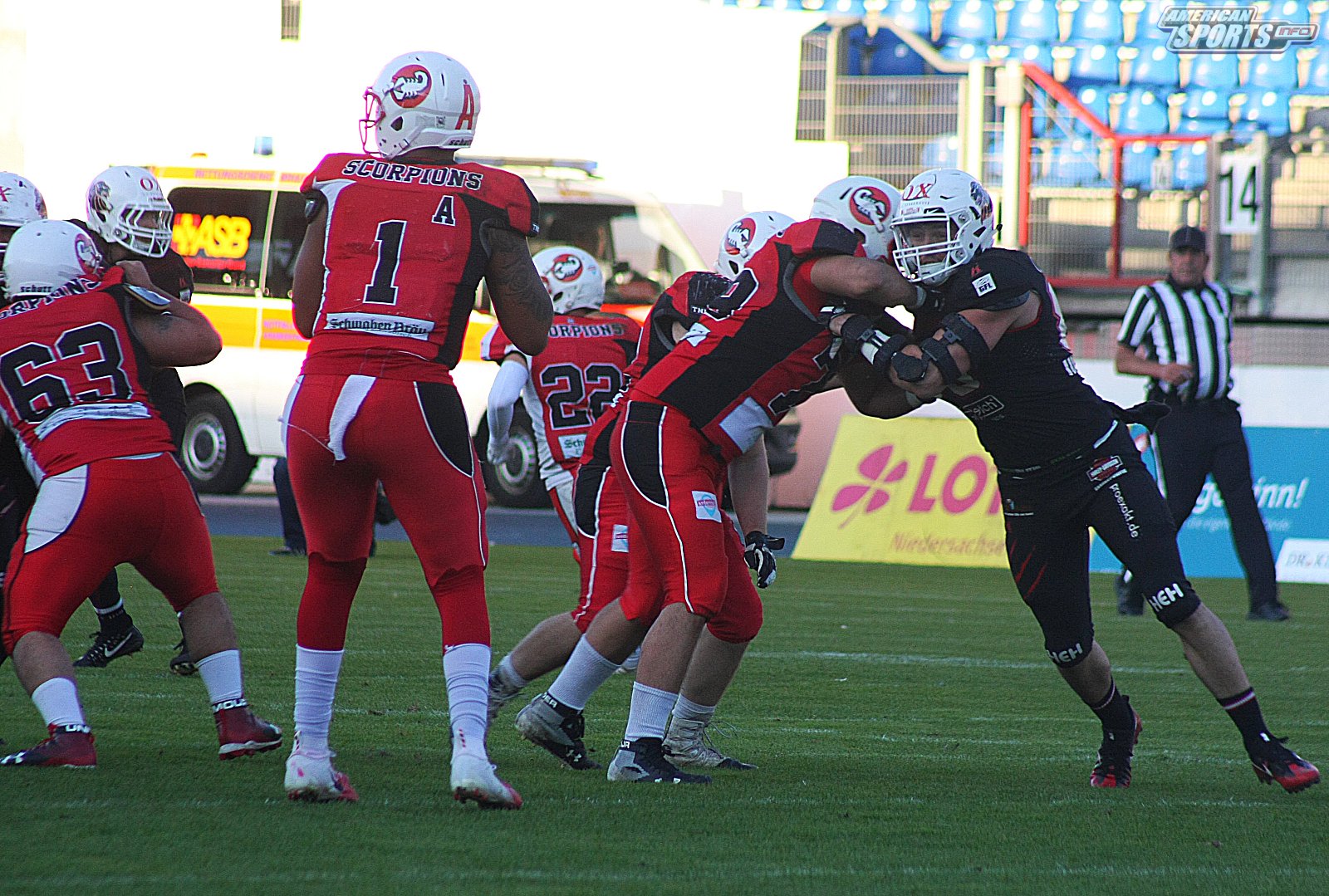 GFL Playoff Viertelfinale NewYorker Lions Braunschweig vs. Stuttgart Scorpions 70:3 21.09.19