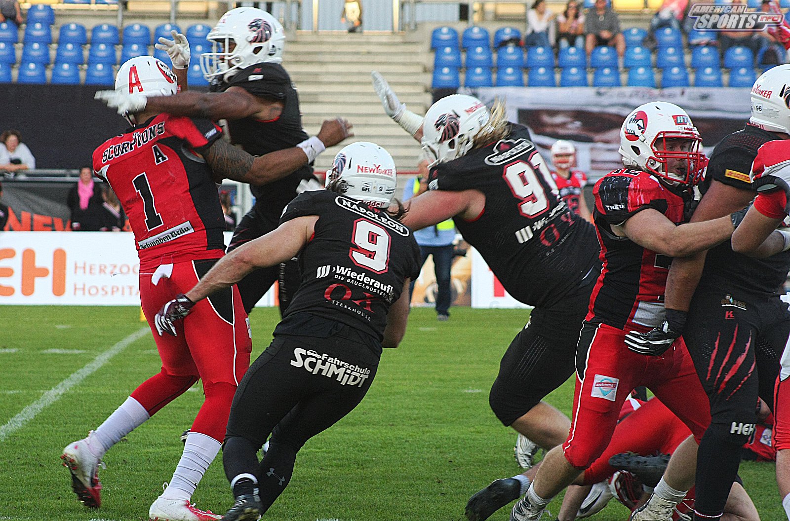 GFL Playoff Viertelfinale NewYorker Lions Braunschweig vs. Stuttgart Scorpions 70:3 21.09.19