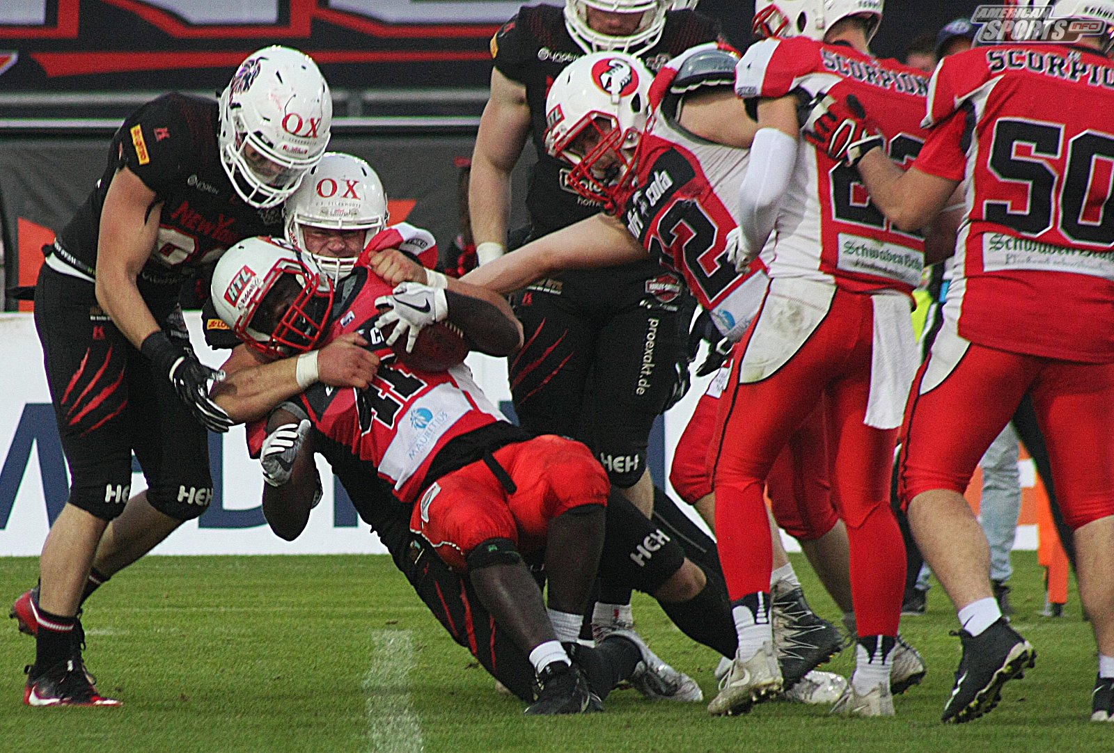 GFL Playoff Viertelfinale NewYorker Lions Braunschweig vs. Stuttgart Scorpions 70:3 21.09.19