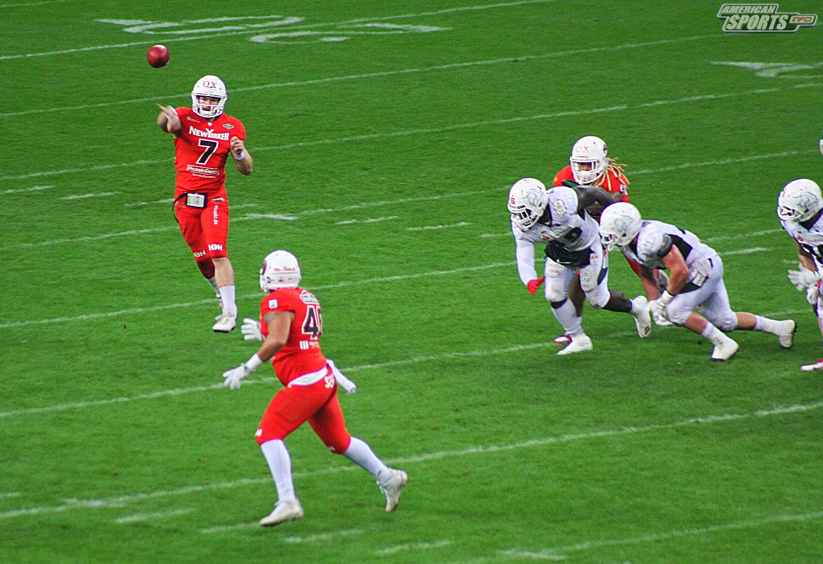 German Bowl XLI New Yorker Lions Braunschweig vs. Schwäbisch Hall Unicorns 10:07  12.10.19 Tribünensicht