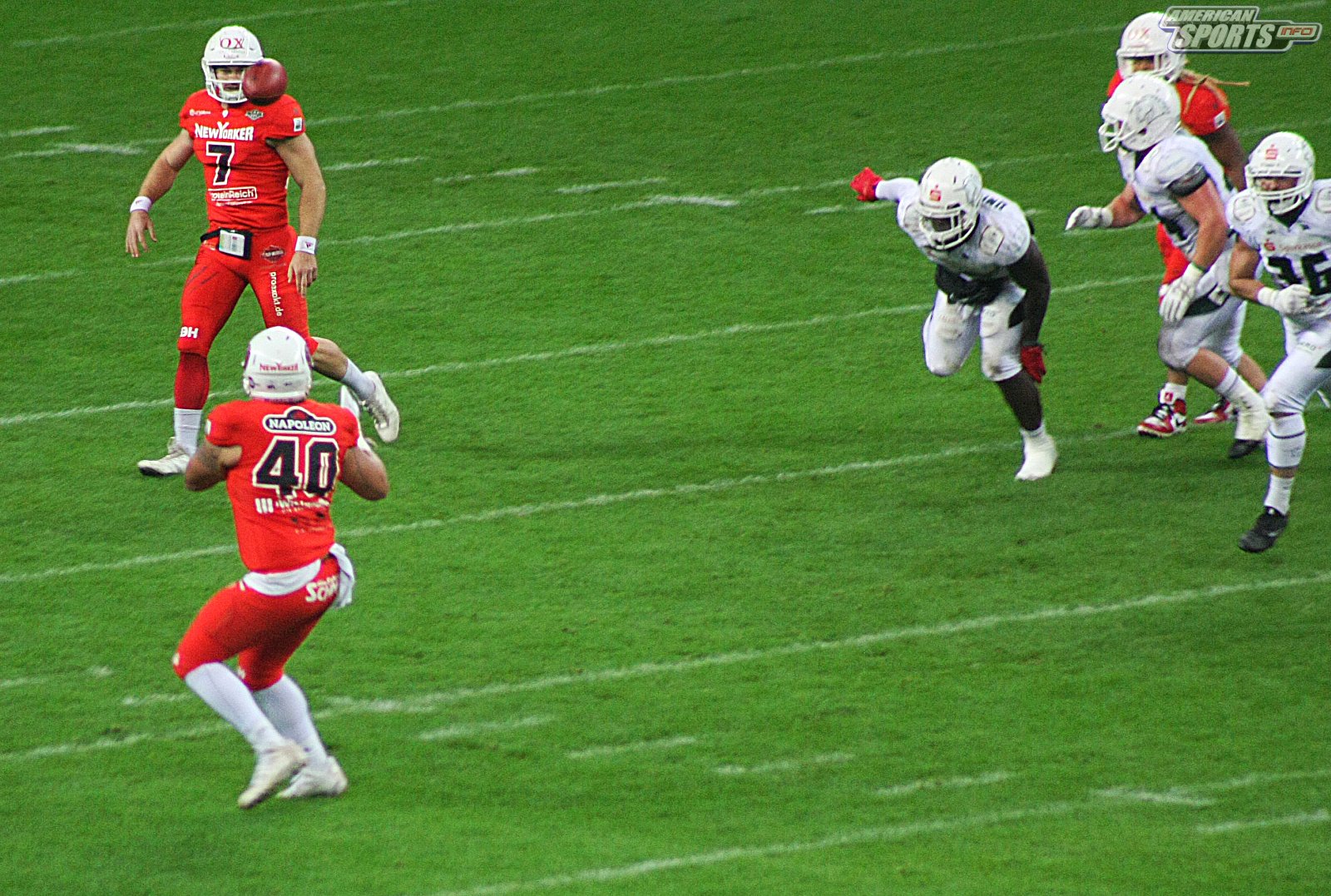 German Bowl XLI New Yorker Lions Braunschweig vs. Schwäbisch Hall Unicorns 10:07  12.10.19 Tribünensicht