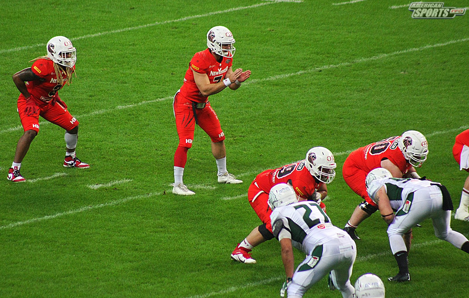 German Bowl XLI New Yorker Lions Braunschweig vs. Schwäbisch Hall Unicorns 10:07  12.10.19 Tribünensicht