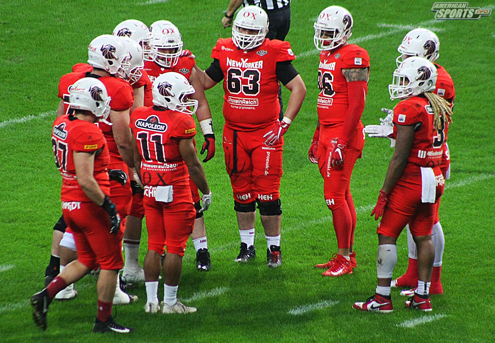 German Bowl XLI New Yorker Lions Braunschweig vs. Schwäbisch Hall Unicorns 10:07  12.10.19 Tribünensicht