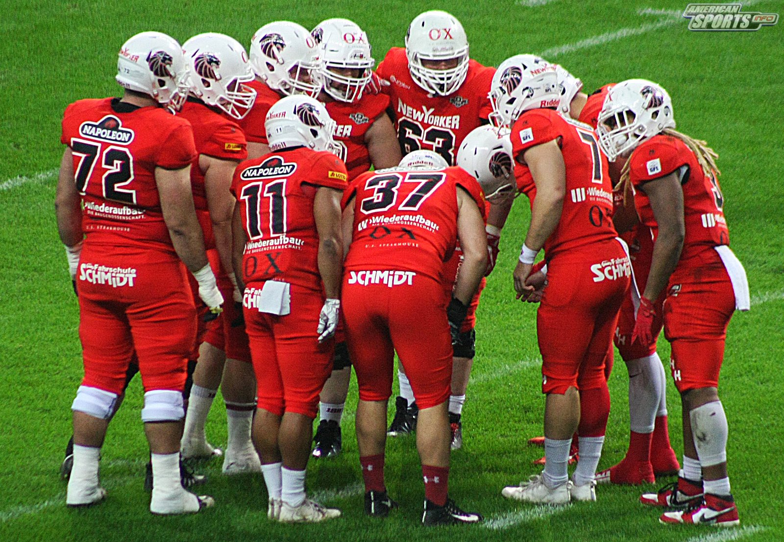 German Bowl XLI New Yorker Lions Braunschweig vs. Schwäbisch Hall Unicorns 10:07  12.10.19 Tribünensicht