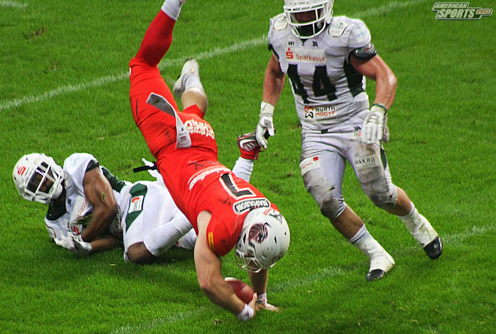 German Bowl XLI New Yorker Lions Braunschweig vs. Schwäbisch Hall Unicorns 10:07  12.10.19 Tribünensicht